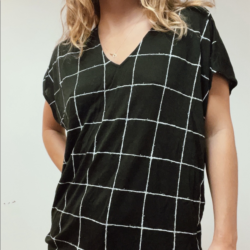 Vince window pane shirt